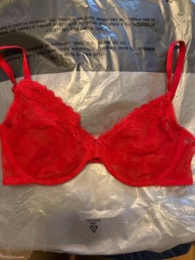 Victoria's Secret Red Lace Underwire Bra